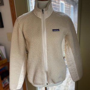 EUC PATAGONIA WOMENS RETRO PILE JACKET CREAM M